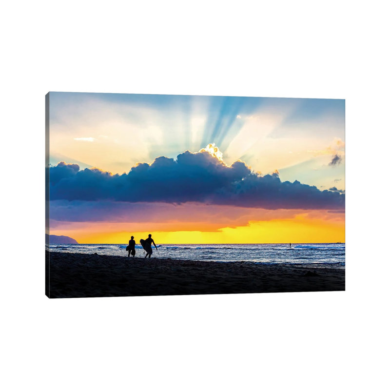 Surf Rays by Sean Davey - Wrapped Canvas Gallery-Wrapped Canvas Giclée, 20.32 cm H x 30.48 cm W