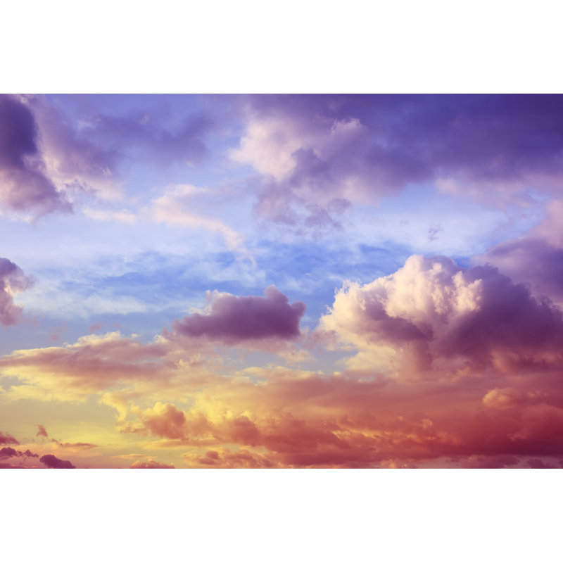 Beautiful Sunset Cloudscape by Blackred - No Frame Art Prints on Canvas, 81cm H x 122cm W