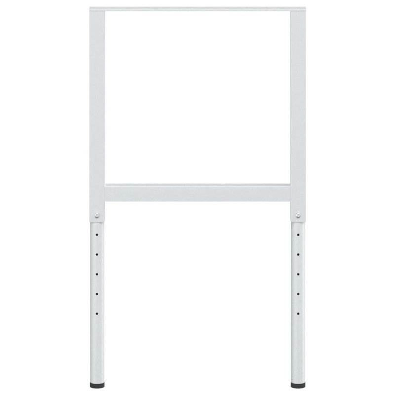 Milroy Metal Top Height-Adjustable Workbench, 37.6" H x 21.7" W, Grey