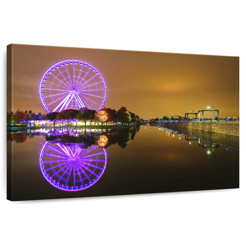 Lumières de grande roue Kavia Montreal, H 34 po x l 51 po