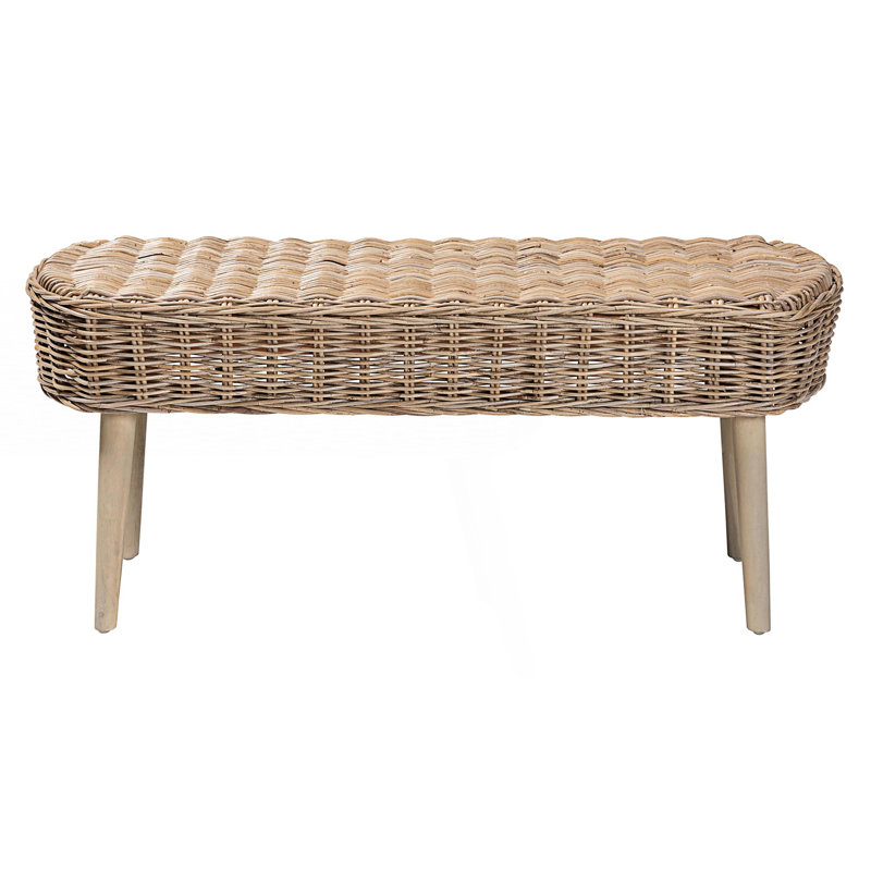 Banc d'appoint Modern Bohemian Rattan