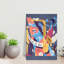 Vibrant Funk Soul Abstract Modern Architecture Wall Art Print-135625127