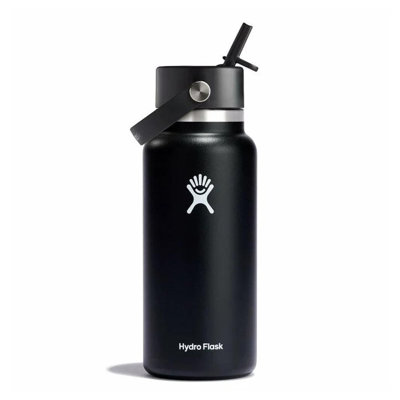 Hydro Flask 32oz Wide Mouth Flex Straw Cap Stainless Steel Drinking Bottle