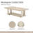 Lotus Bay Rectangular Cocktail Table - Sand