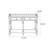 Country style retro console table