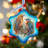 4'' Glass Hanging Figurine Ornament
