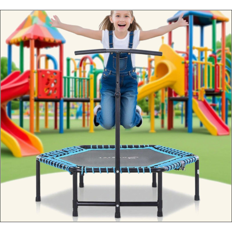 Trampoline d'exercice, rebondisseur portable pliable
