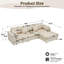 109" Upholstered Sectional Modern L-Shaped Sofa-2040094997