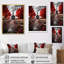 «Averardo Red Church Sanctuary in Solitude», reproduction sur toile-1039450355-1039450352