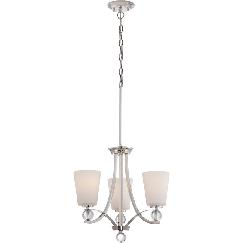 Lustre à 3 lumières avec abat-jour Dillingham