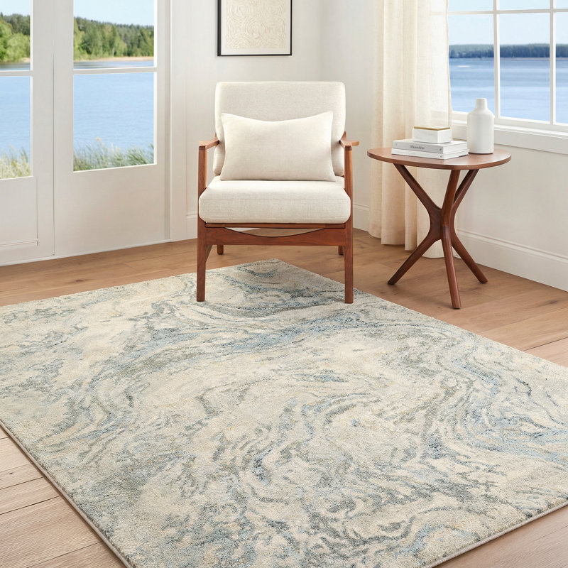 Abstract Area Rug, Rectangle 160 x 213 cm
