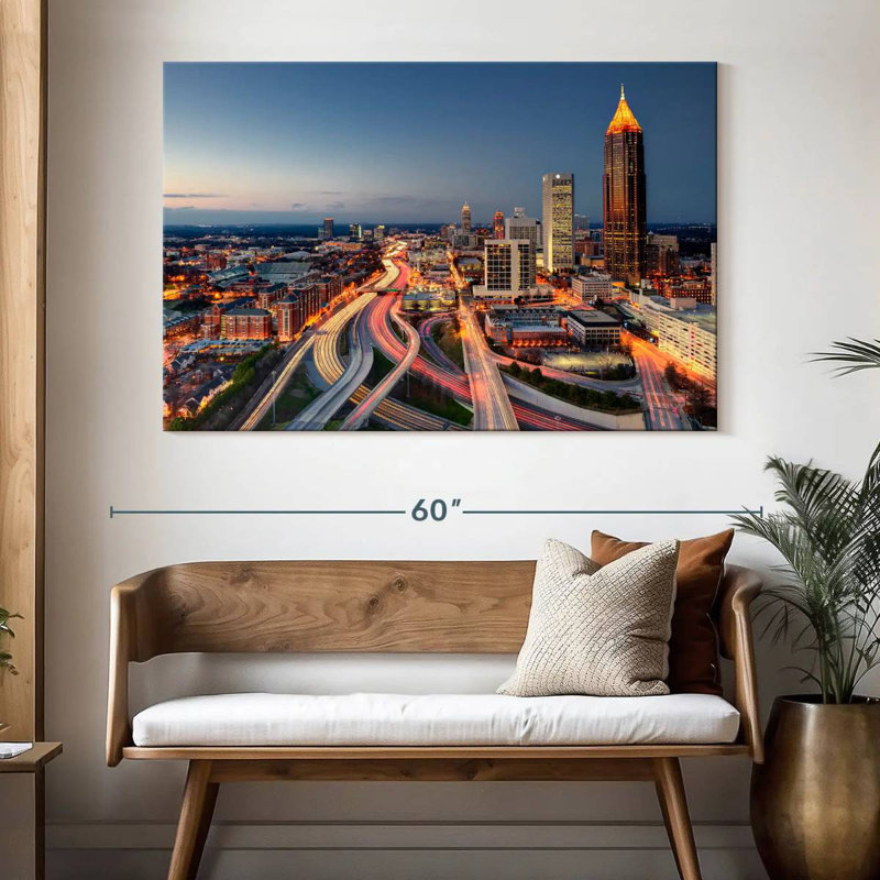 Ravi Atlanta City Nightfall, H 34 po x l 51 po