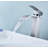 Waterfall Spout Bathroom Sink Single Handle Faucet With Pop-Up Drain (No Overflow)