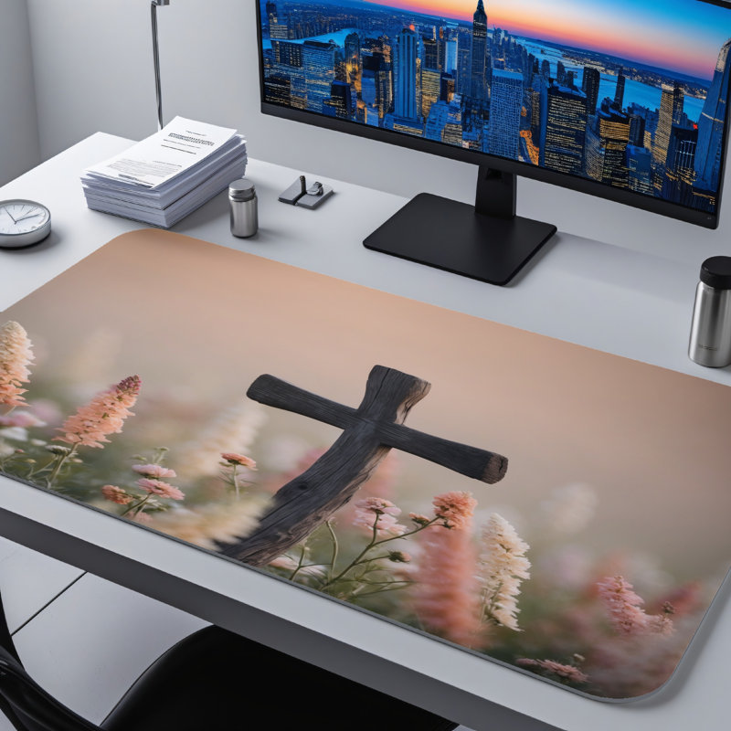Polyester Desk Pad, 31.5x15.5