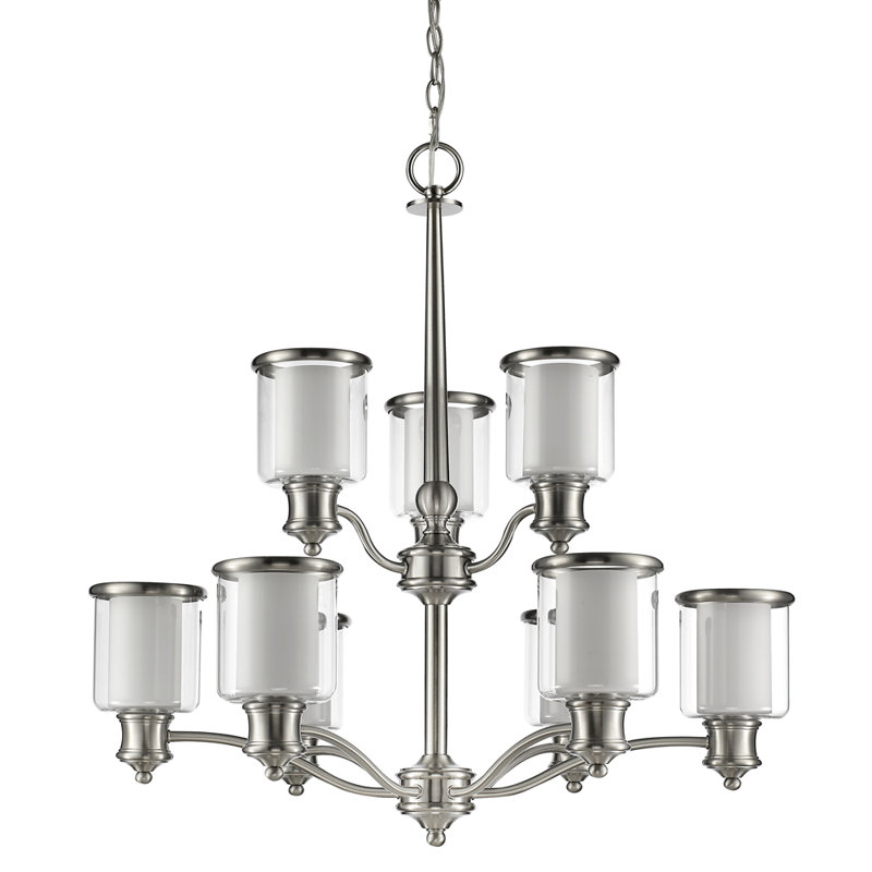Lustre à niveaux ombrés 9 lumières Mcduffy