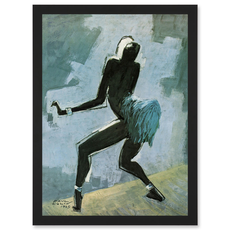 Colin Dancer Entertainer Josephine Baker Painting 1 Piece Single Picture Frame Wall Art, 33cm H x 23.4cm W