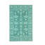 Tapis oriental turquoise en laine touffeté à la main Bachar-121935154