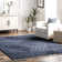 Risette Geometric Shag Tassel Area Rug