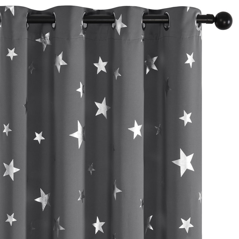 Blackout Curtain Pair, 55cm Width x 290cm Drop