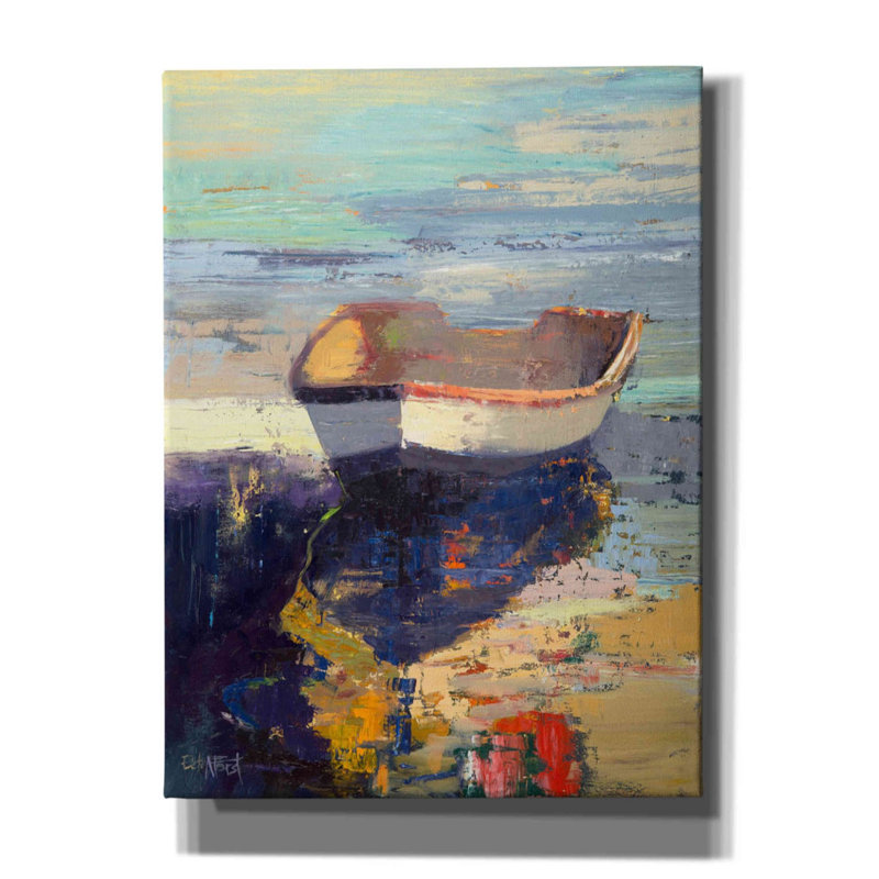 «Blueglow» par Beth Forst, art mural sur toile, H 54 po x l 40 po x P 1,5 po