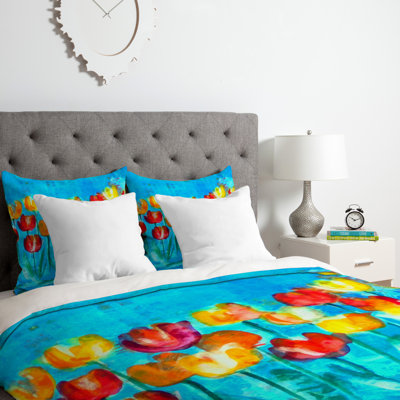 Ensemble de housse de couette tulipes