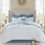 Literie en coton bleu très grand réversible