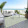 Machine Washable Indoor/Outdoor Claudian ACN1458 Mint Rug