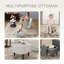 Fauteuil demi-tonneau pivotant avec repose-pieds-542100505