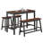 Castillo 4 - Person Solid Wood Top Four Leg Dining Set-1146582158