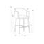 Carter Upholstered Stool with Metal Frame-801964078-801964243