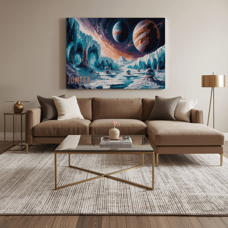 Art mural sur toile gris Space NASA, H 11 po x l 14 po