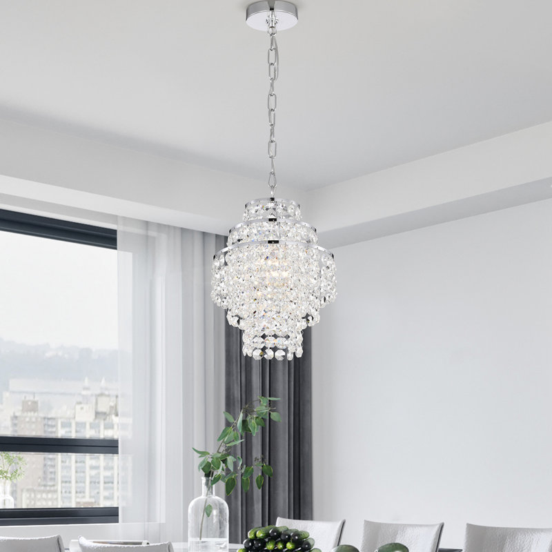 Hythe 1 - Light Crystal Pendant, Chrome
