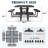 8-Person 46" Square Metal Outdoor Picnic Table-116304354