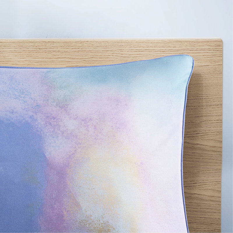 Literie avec teinture à l'aquarelle, double / grand, édredon à teinture douce, microfibre