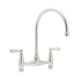 Georgian Era Bridge Kitchen Faucet Without Unions