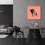 Art mural en verre épique «A Très Pop Modern Dog 7» par Cartissi, 24 po x 24 po