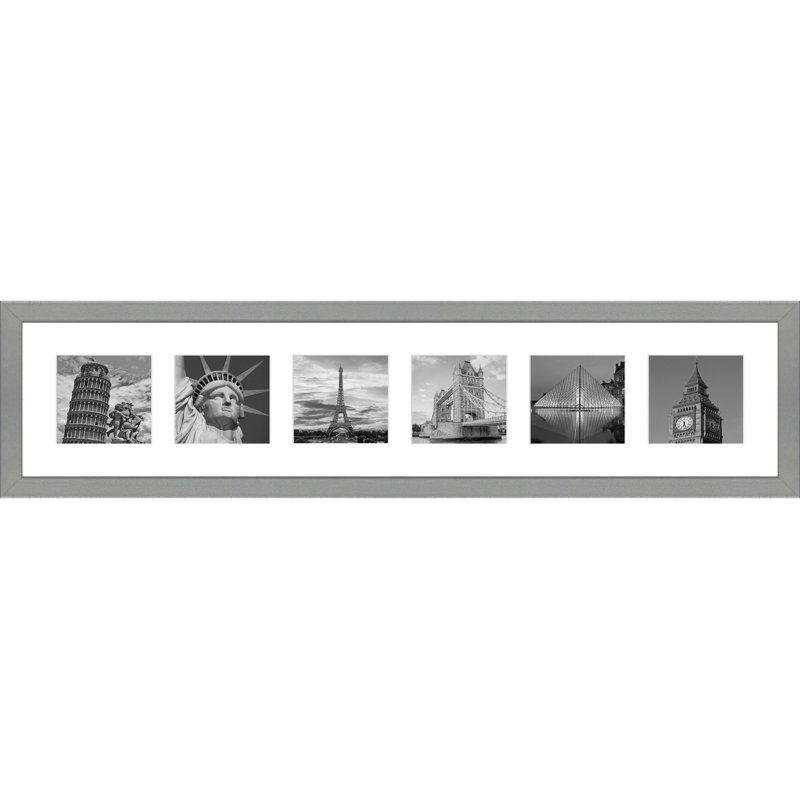 Adalhi Wood Picture Frame with Mat, White