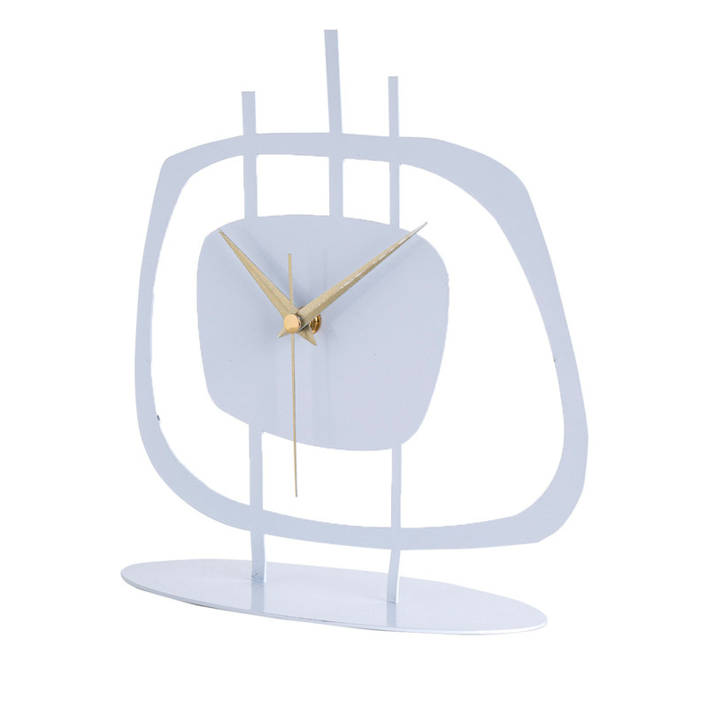 Horloge décorative, Blanc