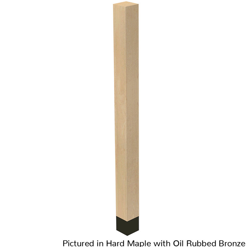 Mercutio Table Leg, 42.25" H x 3" W x 3" D, Bronze