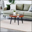 Table basse ronde moderne avec pieds en métal-787981077