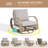 Patio Aluminum Swivel Club Chair With Ottoman