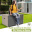 Coffre de terrasse extérieur verrouillable 160 gallons-127356258