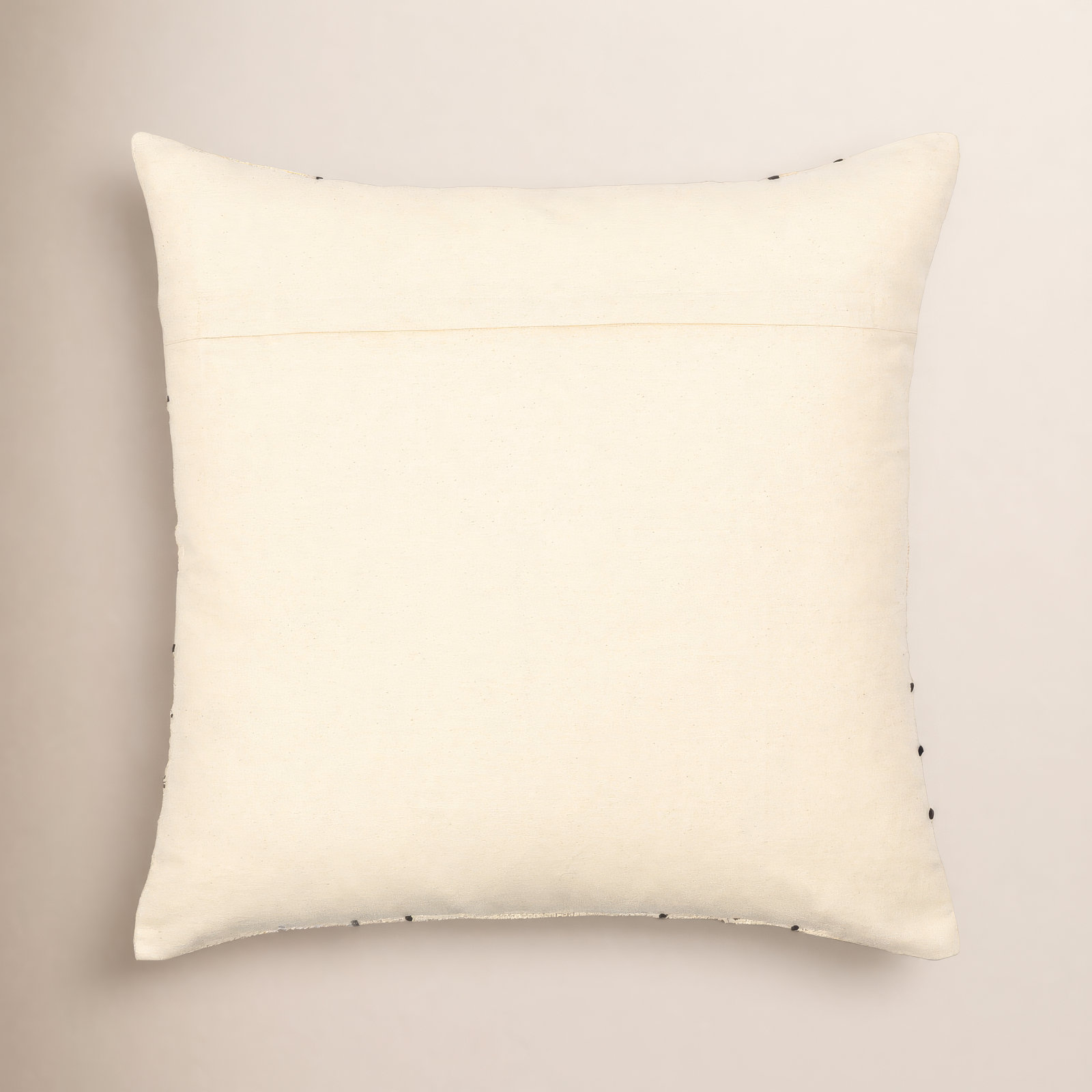 Frida Embroidered Cotton Throw Pillow, 22" x 22"