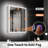 LED Recessed or Surface Frameless Medicine Cabinet with Mirror and Defogger, Magnifying Mirror, Adjustable Shelves, USB & Outlet-2147133967-2147133965