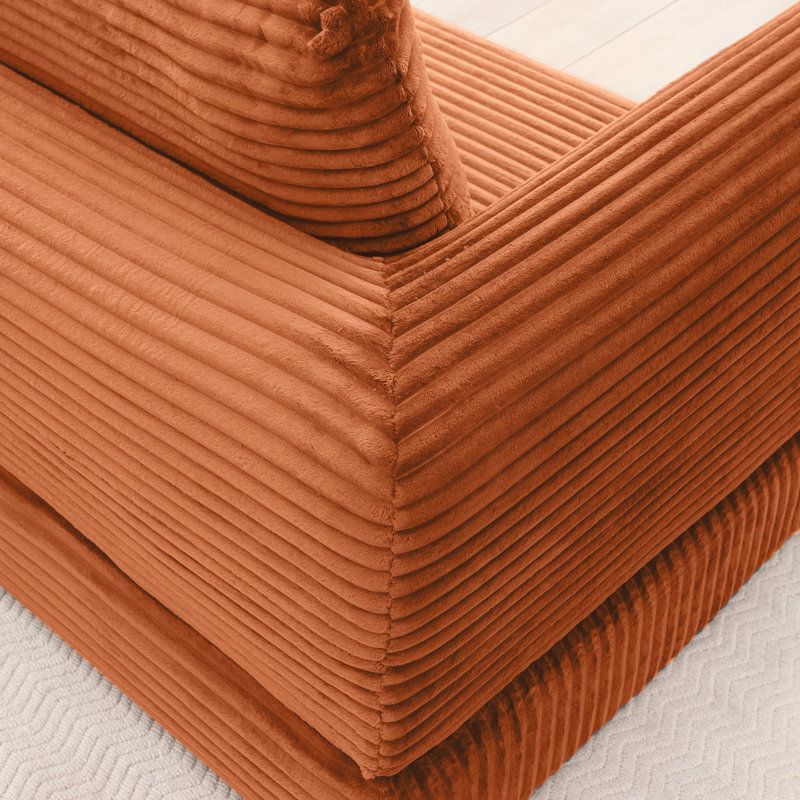 Canapé modulaire pliable pour le salon, Orange
