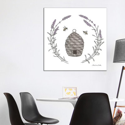 Happy To Bee Home II by Sara Zieve Miller - Wrapped Canvas Painting