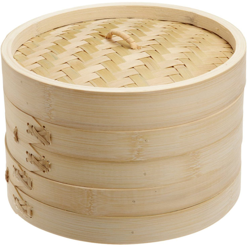 Bay Isle Home™ Bamboo Steamer Basket with 10'' Diameter