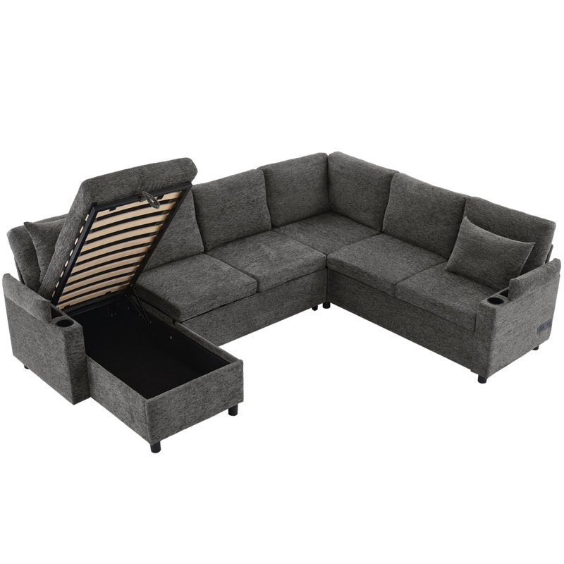 Canapé modulaire polyvalent de 109,9 po Boneless