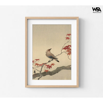 Reproduction d'art oiseau, Art mural asiatique encadré, reproduction de peinture Nature, branche d'art, décoration murale nature, art mural encadré, art mural surdimensionné