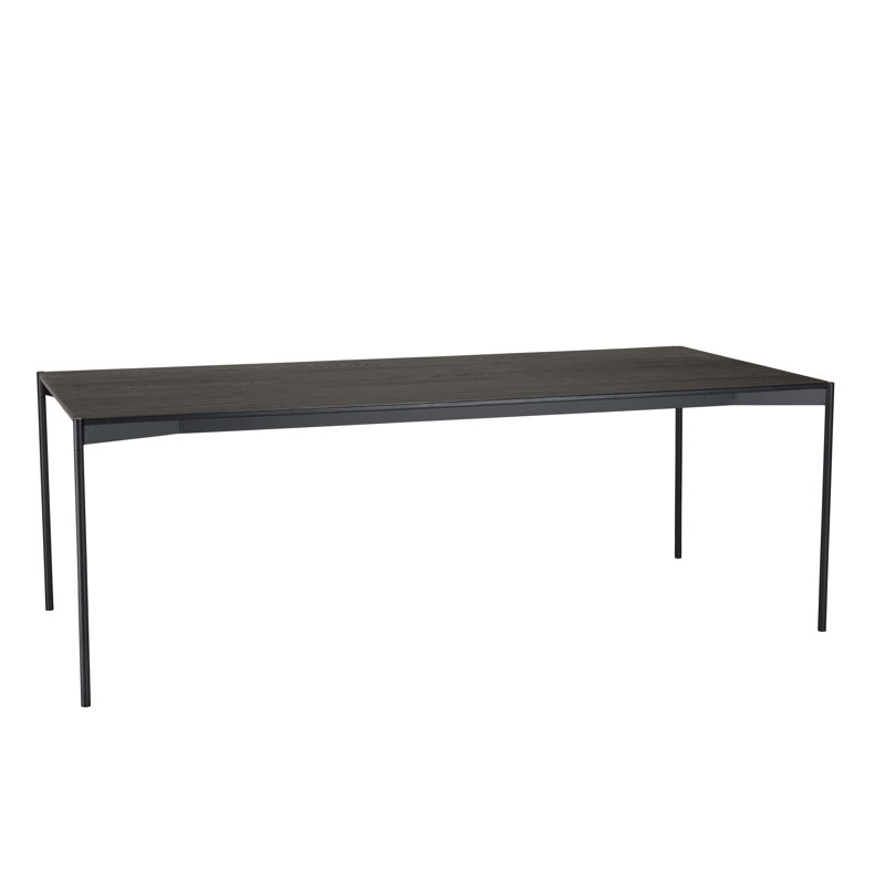 Ibtihal Oak Metal Base Dining Table